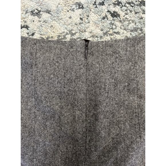 Vintage Talbots Wool Rayon Silk Blend Brown Crochet Midi Skirt Size 14 34” Waist - Picture 6 of 8